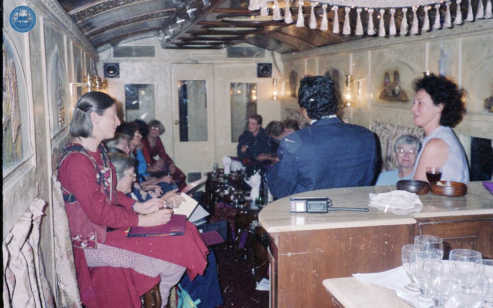 325039E Ind_77 The bar on Royal Orient train. 6 November 2000