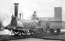 Paris - Rouen "Crewe Type" 2-2-2 No. 3. Pictured 1951 at Bricklayers Arms. (Ref: 010654) 