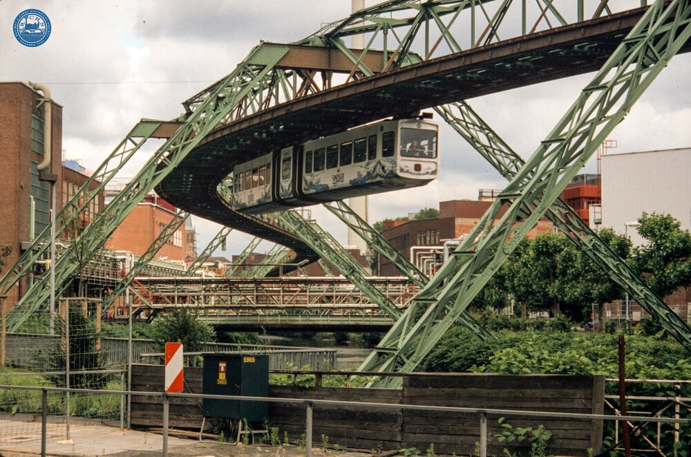 Wuppertal Suspension Railway (Schwebebahn) in North Rhine-Westphalia