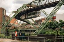 Wuppertal Suspension Railway (Schwebebahn) in North Rhine-Westphalia