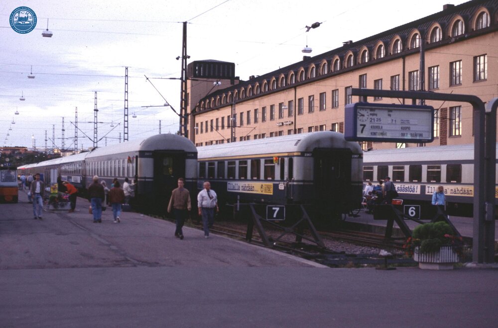 Helsinki Central station, Finland. Aug 1990