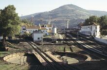 Regua station, Douro, Portugal. November 1996