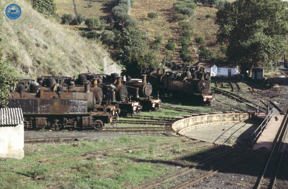 Regua station, Douro, Portugal. November 1996