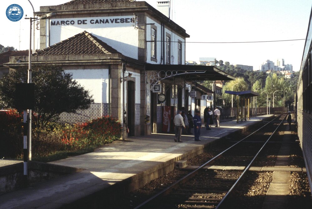 Marco de Canaveses station, Douro, Portugal. November 1996