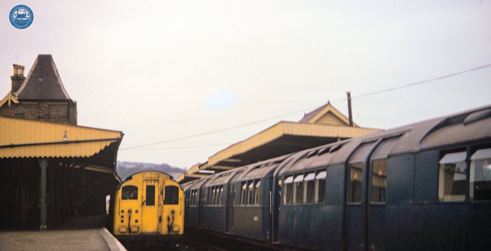 Shanklin station (IOW @ 8m 26ch), looking South. 13 March 1968