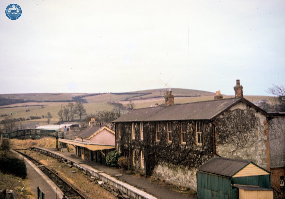 Wroxall station (IWS @ 11m 03ch), looking South. 13 March 1968
