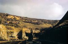 Ventnor station (IWS @ 12m 44ch). from the buffers. 14 March 1968