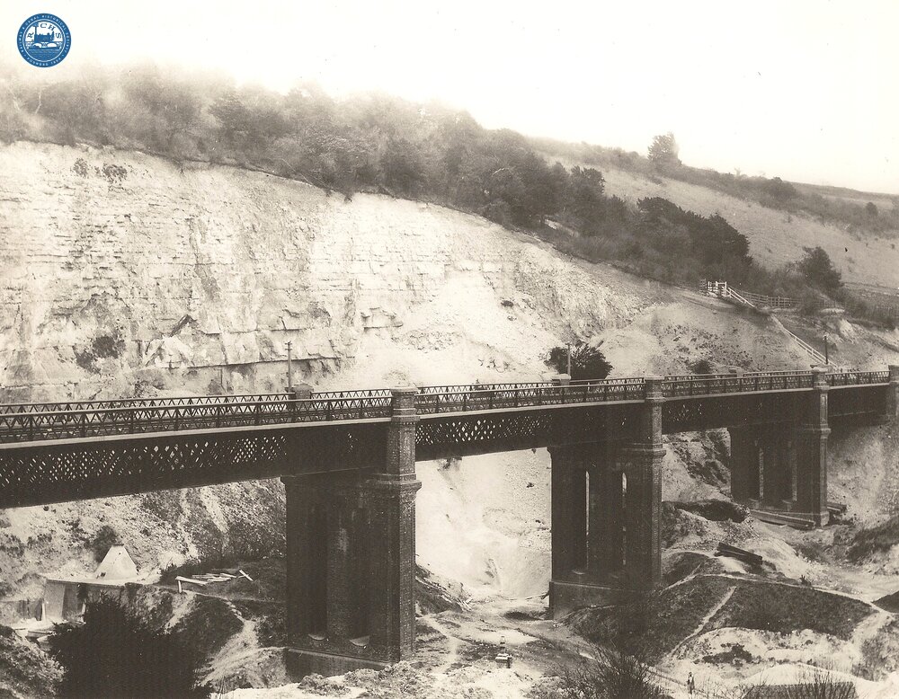 LBSCR / SECR Joint Line. Riddlesdown Viaduct (SCU1 @ 14m 59ch). May 1884