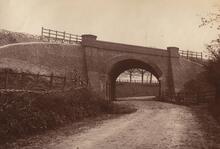 LBSCR / SECR Joint Line. Oxted, Chalk Pit Lane. Underbridge No 515 (SCU1 @ 19m 54ch). May 1884