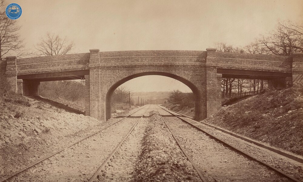 LBSCR / SECR Joint Line. Oxted. Underbridge (SCU1 @ 19m 29ch) southeast of Oxted tunnel portal. May 1884