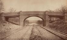 LBSCR / SECR Joint Line. Oxted. Underbridge (SCU1 @ 19m 29ch) southeast of Oxted tunnel portal. May 1884