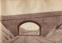 LBSCR / SECR Joint Line. Between Sanderstead and Riddlesdown. Purley Downs Road Overbridge No 498A (SCU1 @ 12m 68ch). May 1884. Map Ref. TQ 3252 6194