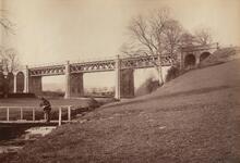LBSCR / SECR Joint Line. Oxted Viaduct, west elevation. Bridge No 520 (SCU1 @ 20m 40ch - 20m 46ch). May 1884