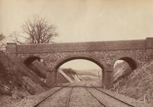 LBSCR / SECR Joint Line. Woldingham “Three Arch” Bridge No 511 (SCU1 @ 17m 33ch). May 1884. Map Ref TQ 3613 5599