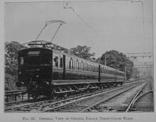 017622  General view of Crystal Palace 3 coach train 017622E E_182 Photograph 