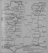 017283 Map of LBSCR electrification woks
