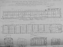 017615E E_175  Diagram 3rd class motor coach South London line plans figs 47-52