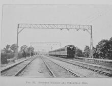 017604  Photograph of electric train between  Balham and Streatham Hill (BBJ c.5m)  Photograph LB&SCR         