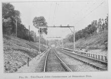 017634 Streatham Hill Station (BBJ @ 5m 57ch). 017634E E_87 Photograph LB&SCR electrification. Two track joint construction a Streatham Hill