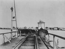 Langstone Swing bridge and control cabin. (HHI @ approx 1½mp) (Ref: 030544)