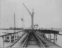 Langstone Swing bridge and control cabin. (HHI @ approx 1½mp) (Ref: 030545)