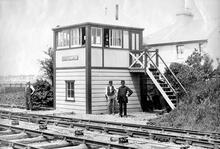 Littlehampton Signal Box June 1886. (BLI2 @ 61m 69ch) (Ref: 031671)