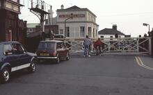 Shoreham-by-Sea station (BLI1 @ 5m 69ch). 18 May 1985 (Ref: 221445)