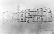 London Bridge Station c1840. Drawing of alternative design. (LBW @ 0m 0ch) (Ref: 030523)