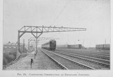 017641 LB&SCR electrification. Cantilever construction at Pourpart's Junction 017641E E_94 Photograph 