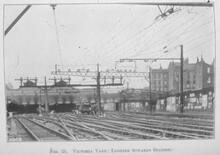  017644 Victoria Yard,(VTB1 @ c. 30ch) looking towards station. 017644E E_97 Photograph LB&SCR electrification.