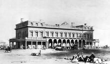 Brighton Station Frontage 1841. (VTB3 @ 50m 49ch) (Ref: 030046)