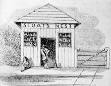 Stoat's Nest Station - Sketch. (RED1 @ 14m 65ch) (Ref: 030421)