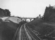 Bridge No 93 (Rockshaw Road, Merstham). (VTB2@ 18m 55ch). On the Quarry Line ((Ref: 030556)