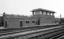 East Croydon Signal Box April 1955. (VTB2 @ 10m 37ch) (Ref: 031630)