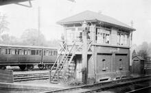 South Croydon Signal Box c.1900. (VTB2 @ 11m 21ch) (ref: 031631)