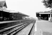 Hassocks station (ELR - VTB3 @  43m 42ch). 30 July 1970 (Ref: 221040)