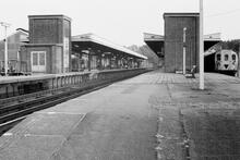 Haywards Heath station (ELR - VTB3 @ 37m 59ch). July 1970 (Ref: 221041)