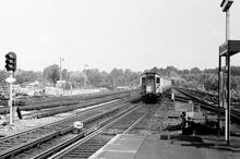 Haywards Heath station (ELR - VTB3 @ 37m 59ch). July 1970 (Ref: 221042)