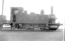 B4 Class 0-4-0T number 91. Built Nine Elms works 1892, withdrawn 1949  (Ref: 011920E  ButRob176)