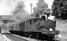  02 Class 0-4-4T No.16 "Ventnor" near Smallbrook Junction. 17 July 1965