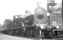 T7 Class 4-2-2-0 , number 730.  Built Nine Elms works 1897, reboilered 1905. withdrawn 1927 (Ref: 011904E  ButRob140 )