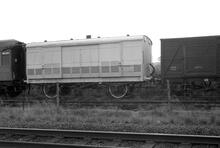 012098  Quainton Road station (MCJ2 @ 44m 21ch). LSWR 4-wheel 24ft Special Passenger van no 5025. 25 August 1975  (Ref: 012098)