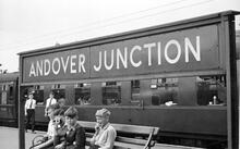 Andover Junction Station Name Board, 10 September 1961. (BAE1 @ 66m 19ch)