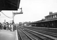 Andover Junction Station looking North East, 10 September 1961. (BAE1 @ 66m 19ch)