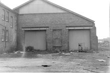 Basingstoke Goods Yard 1984 - office on left and goods shed end (Ref: 325276E 35 CGD)