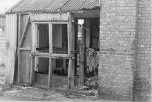 Basingstoke Goods Yard 1984 - Remains of weighbridge hut (Ref: 325282E  41 CGD)