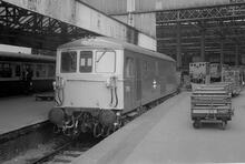 Waterloo Station (BML @ 0m 05ch). Class 73/1 73111. 23 May 1978 (Ref: 012880)
