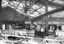 Waterloo Station (BML1 @ 0m 5ch). Rebuilding the Station 1909-1922. Concourse Windsor line side (Ref: 030472)