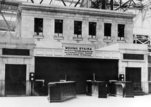 Waterloo Station (BML1 @ 0m 5ch). Rebuilding the Station 1909-1922. New entrance to Waterloo and City line. (Ref: 030476)