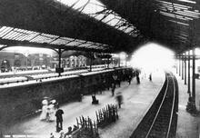 Waterloo Station (BML1 @ 0m 5ch). Platforms early 1900s. (Ref: 030482)
